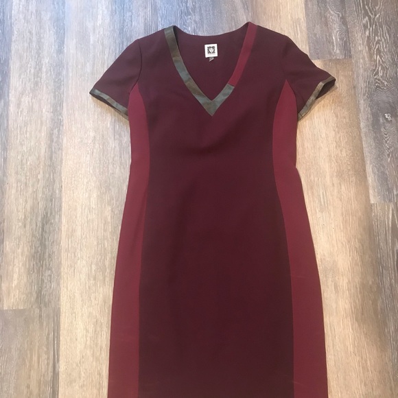 Anne Klein Red Dress - Picture 5 of 7